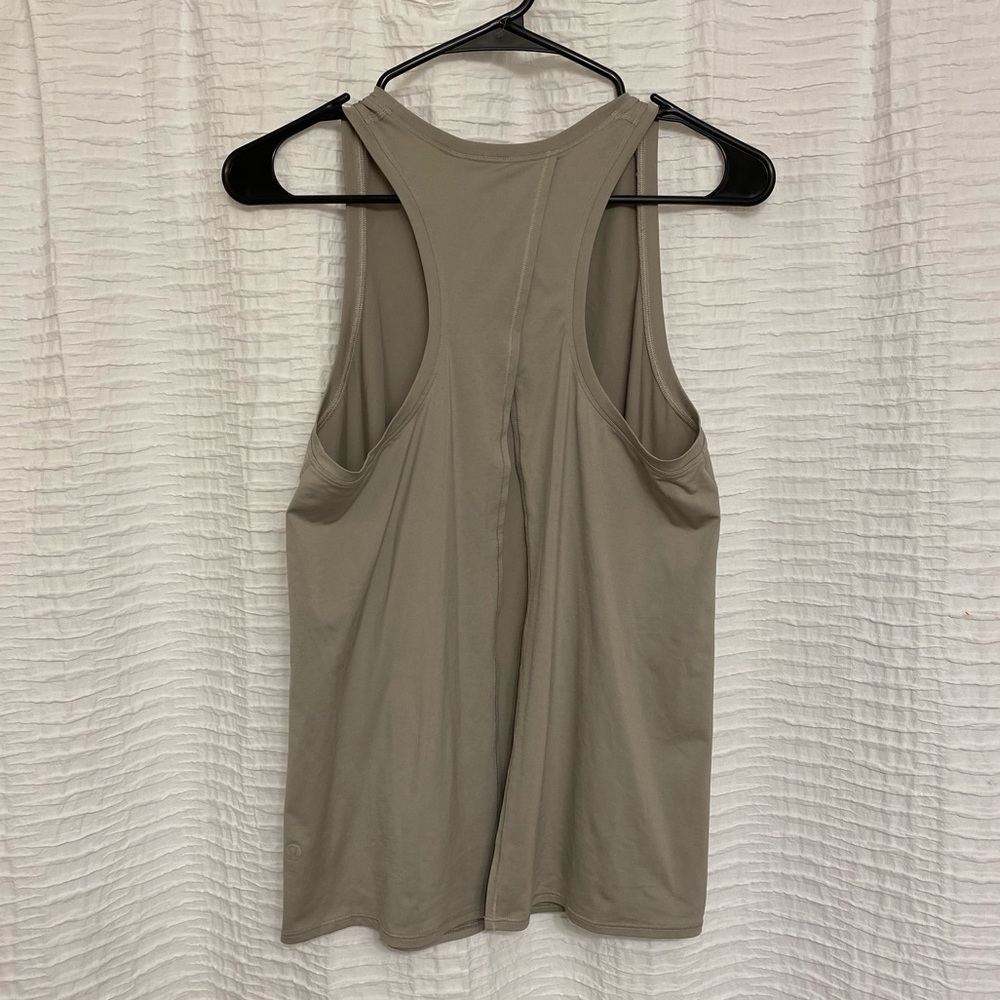 lululemon athletica Beige Racerback Tank Top